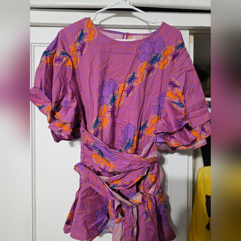 Marvel Black Panther Tie Blouse